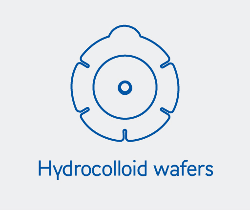 Hydrocolloid wafers